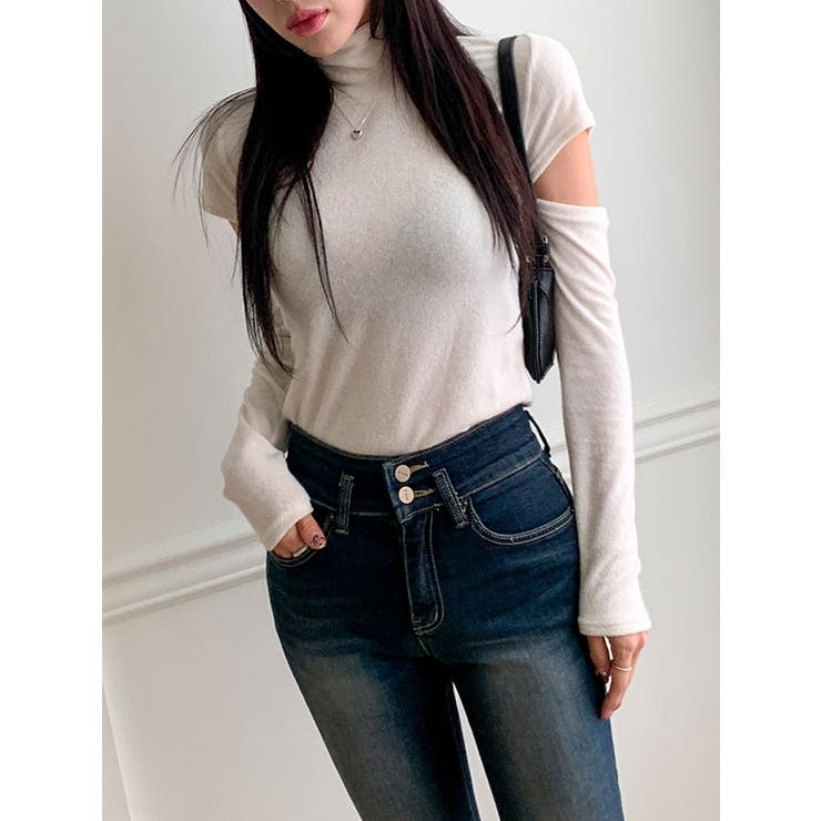 Amazon | [Grexiull] ハイネック 半袖 tシャツ レディース