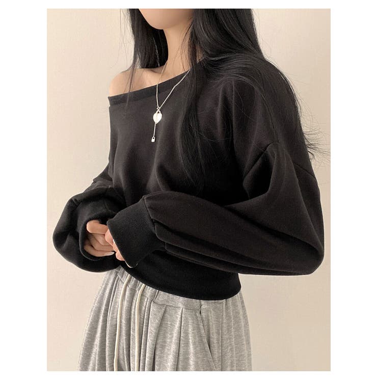 paloma wool ダークブラウン オフショルダー 長袖トップス paloma wool ダークブラウン オフショルダー 長袖トップス