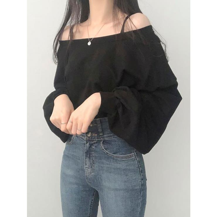 オフショルダートレーナー トップス 長袖 | VIVID LADY | 詳細画像18 