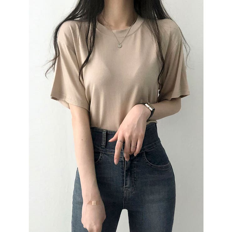すっきりとしたクルーネックtシャツ レディース 半袖 | VIVID LADY | 詳細画像10 
