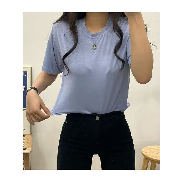 すっきりとしたクルーネックtシャツ レディース 半袖 | VIVID LADY | 詳細画像16 