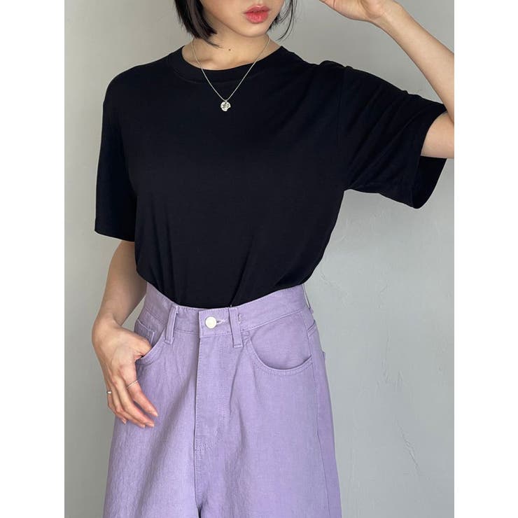 すっきりとしたクルーネックtシャツ レディース 半袖 | VIVID LADY | 詳細画像2 
