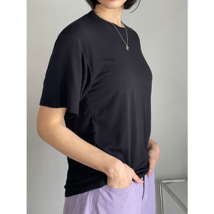 すっきりとしたクルーネックtシャツ レディース 半袖 | VIVID LADY | 詳細画像3 