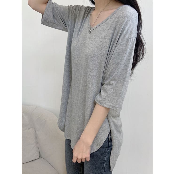 オーバーフィット半袖tシャツ 無地 レディース | VIVID LADY | 詳細画像12 