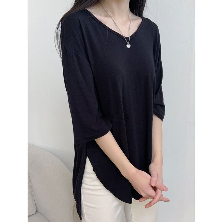 オーバーフィット半袖tシャツ 無地 レディース | VIVID LADY | 詳細画像14 