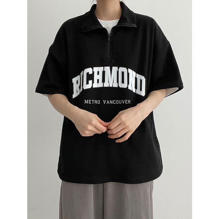 ロゴ入りアノラック半袖tシャツ Y2K 韓国[品番：KH000013723