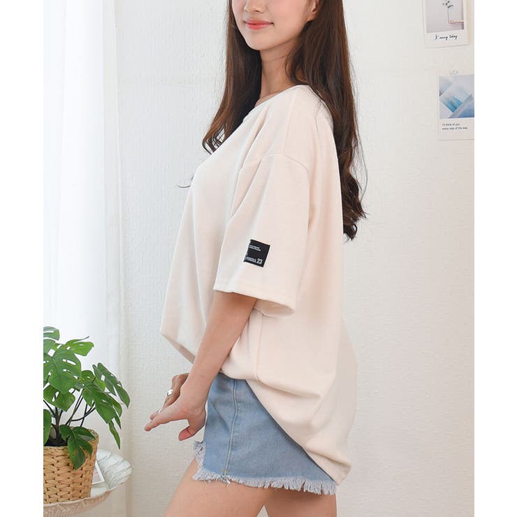 hashtag ddd 電子ペットホワイトオーバーサイズ半袖Tシャツ Hashtag DDD – SCULTURE（エスカルチャー）
