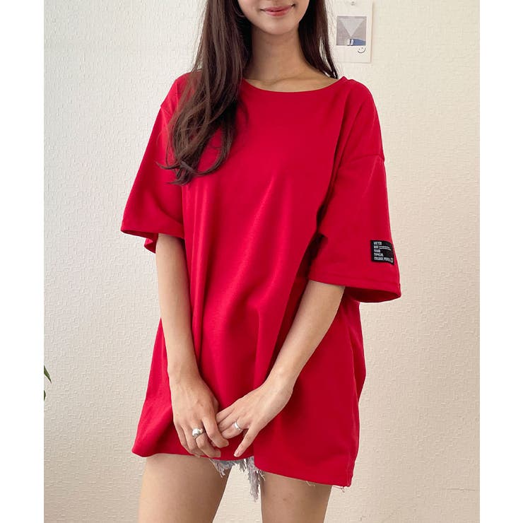 【海外配送可】【送料無料】 Tシャツ半袖 オーバーサイズ Tシャツ半袖レディース[品番 トップス
