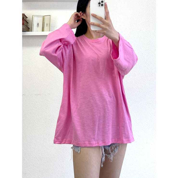 オーバーフィットtシャツ 長袖 全8色 | VIVID LADY | 詳細画像30 