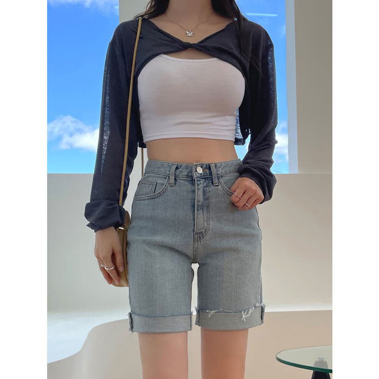 ねじりボレロtシャツクロップド丈長袖 Y2K 全3色 | VIVID LADY | 詳細画像20 