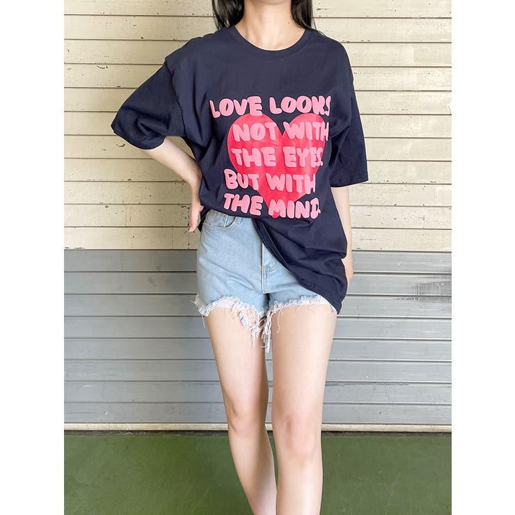 オーバーフィット半袖tシャツ トレーナー Y2K | VIVID LADY | 詳細画像2 