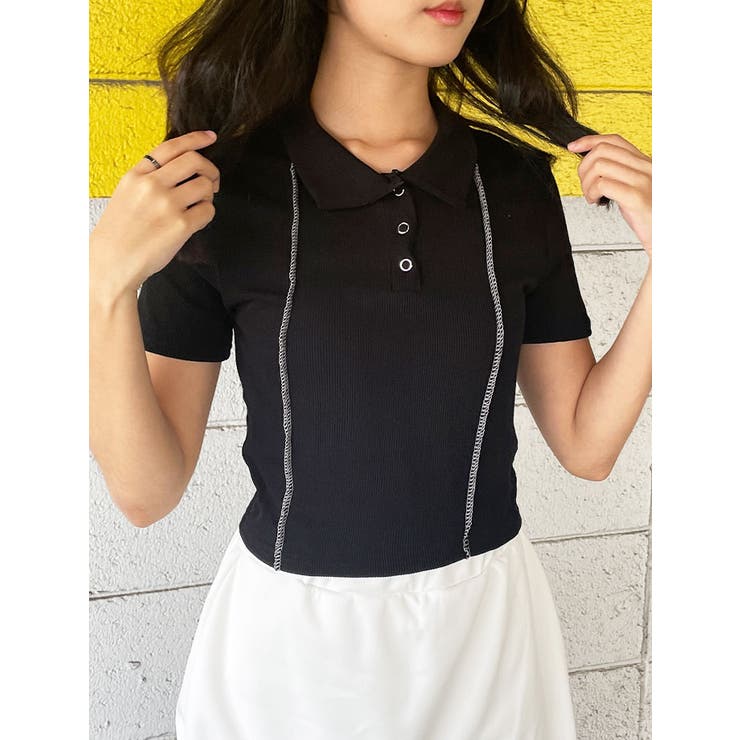 スリムフィットリブ半袖tシャツ クロップド丈 レディース | VIVID LADY | 詳細画像20 
