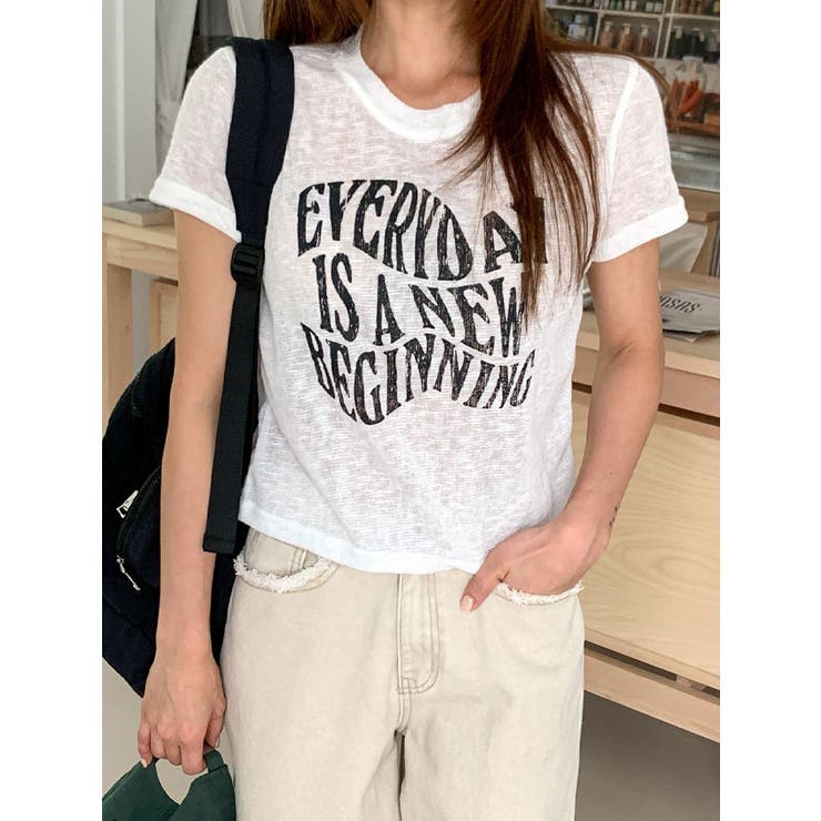 アイボリー | トップス夏 tシャツ レディース | VIVID LADY