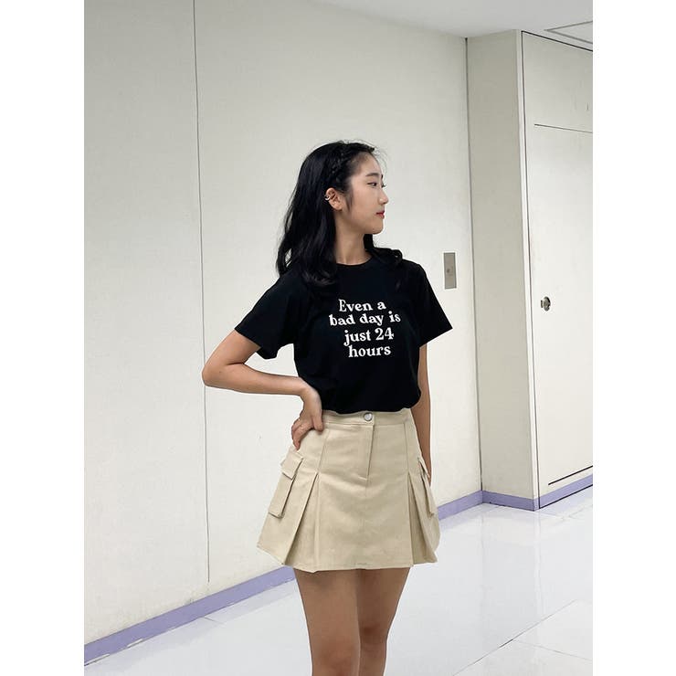 ロゴ入れtシャツ半袖 トップス夏 ロゴt | VIVID LADY | 詳細画像12 