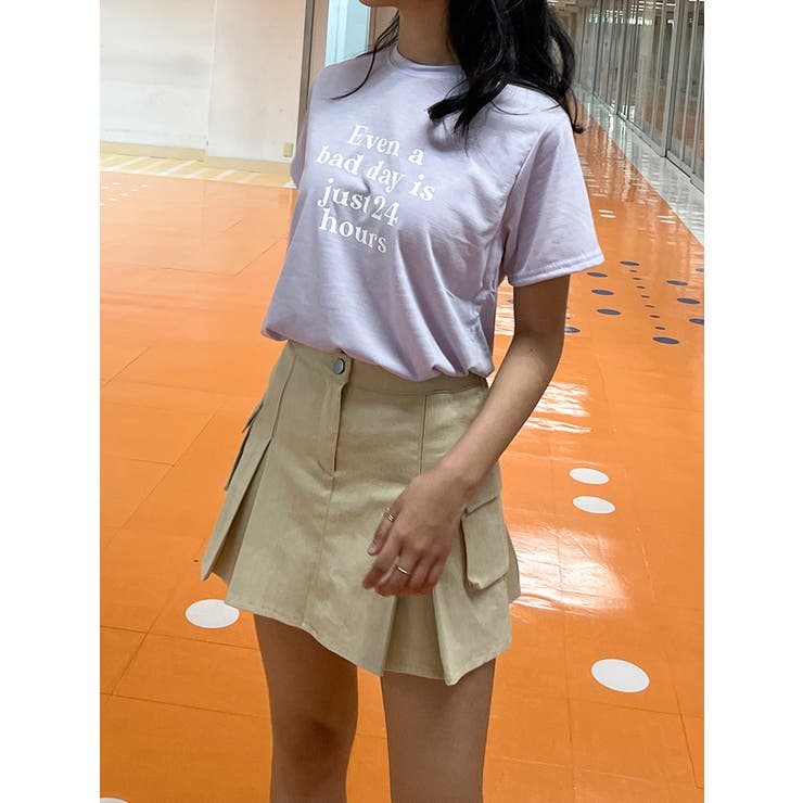 ロゴ入れtシャツ半袖 トップス夏 ロゴt | VIVID LADY | 詳細画像15 
