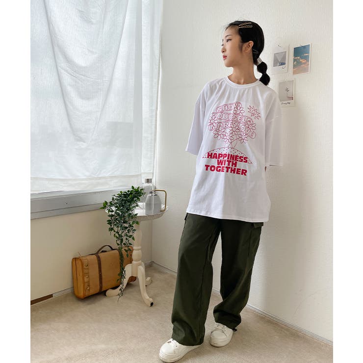ロゴ入れtシャツ半袖 トップス夏 ロゴt | VIVID LADY | 詳細画像18 