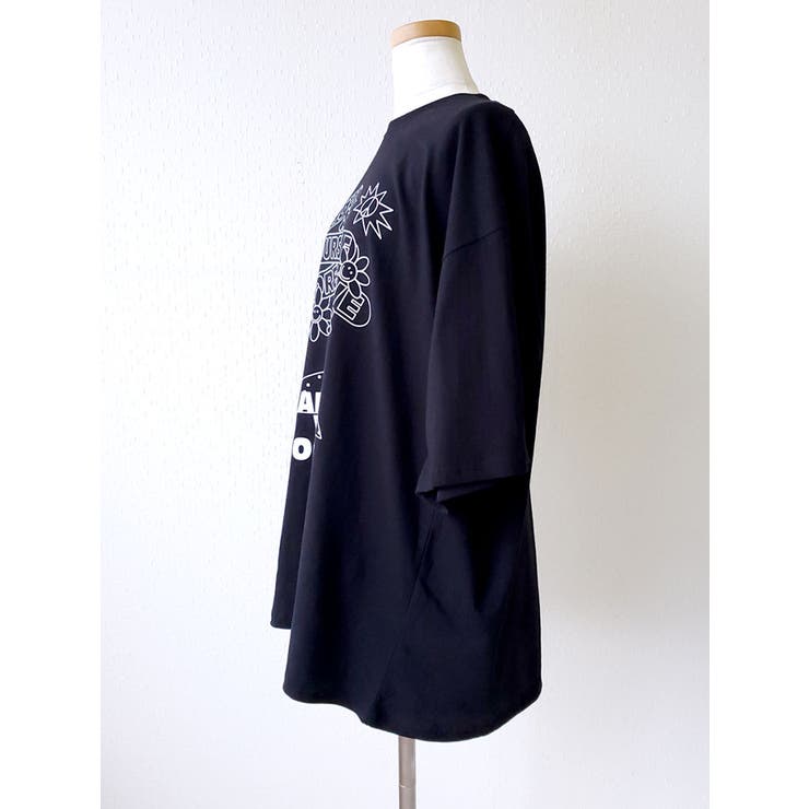 ロゴ入れtシャツ半袖 トップス夏 ロゴt | VIVID LADY | 詳細画像3 