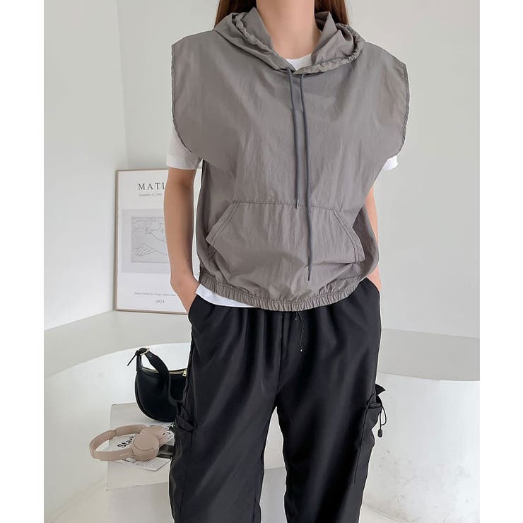 ノースリーブパーカー レディース 夏 | VIVID LADY | 詳細画像2 