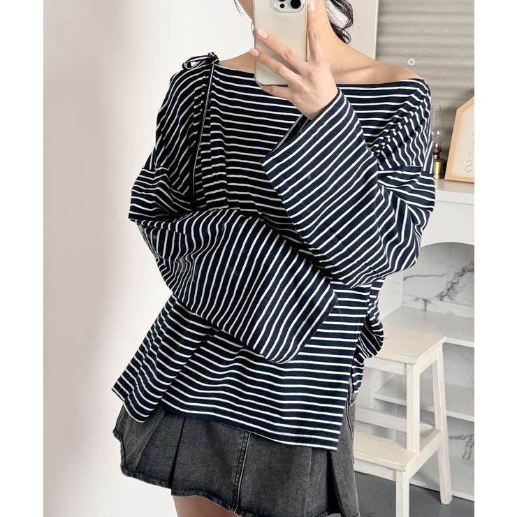 オフショルダー カットソー Tシャツ | VIVID LADY | 詳細画像19 