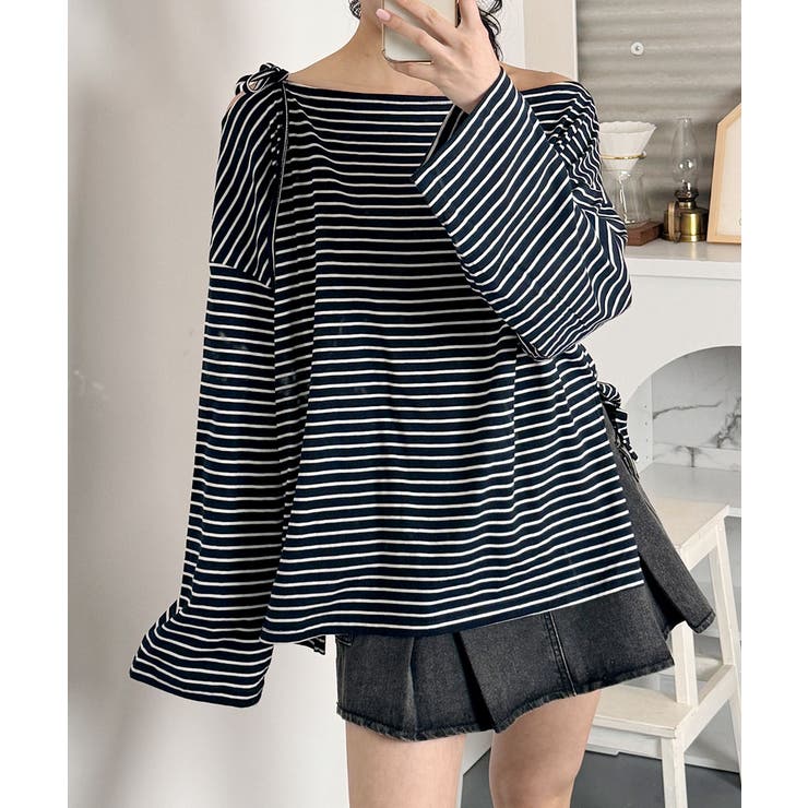 オフショルダー カットソー Tシャツ | VIVID LADY | 詳細画像20 