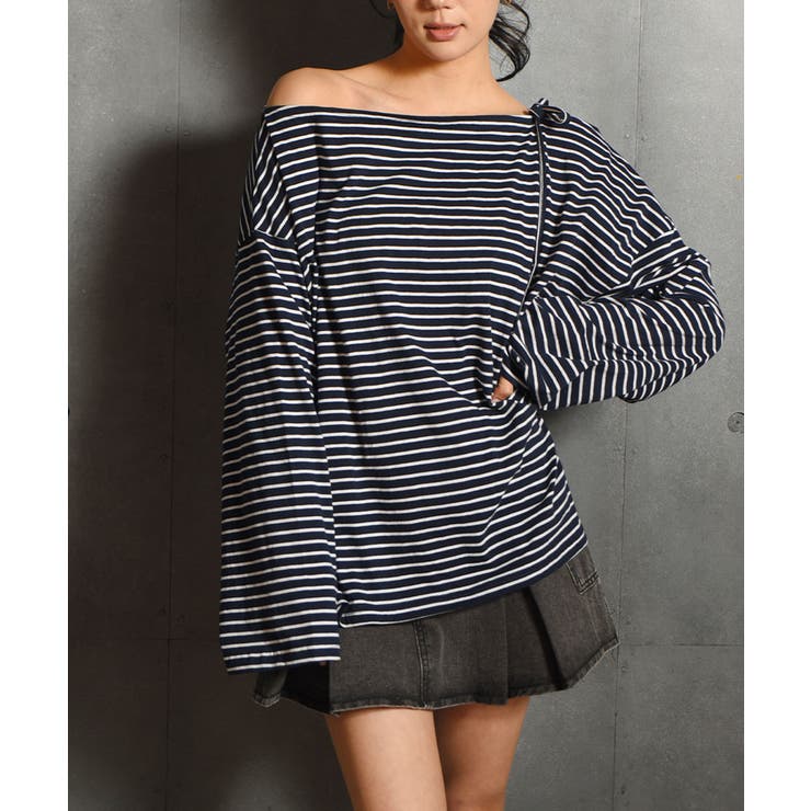 オフショルダー カットソー Tシャツ | VIVID LADY | 詳細画像23 