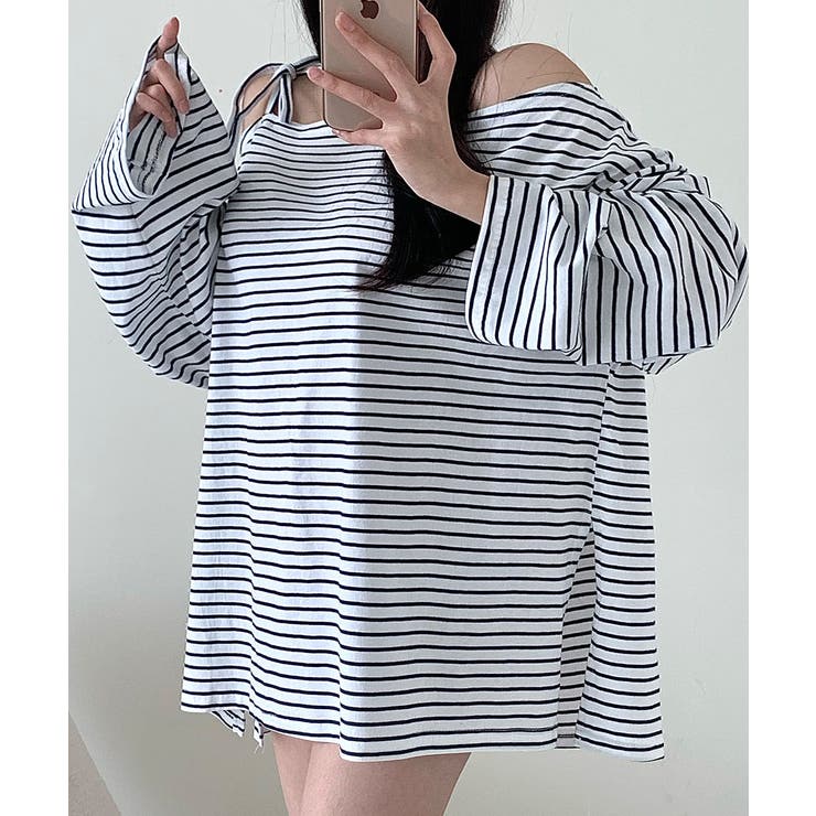 オフショルダー カットソー Tシャツ | VIVID LADY | 詳細画像8 