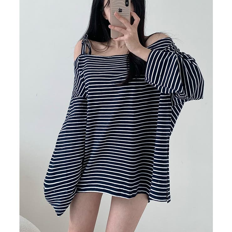 オフショルダー カットソー Tシャツ | VIVID LADY | 詳細画像15 