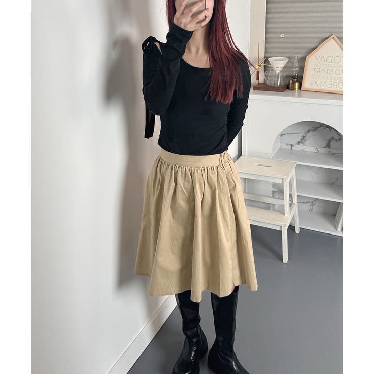 tシャツ リブカットソー リブ長袖Tシャツ | VIVID LADY | 詳細画像12 