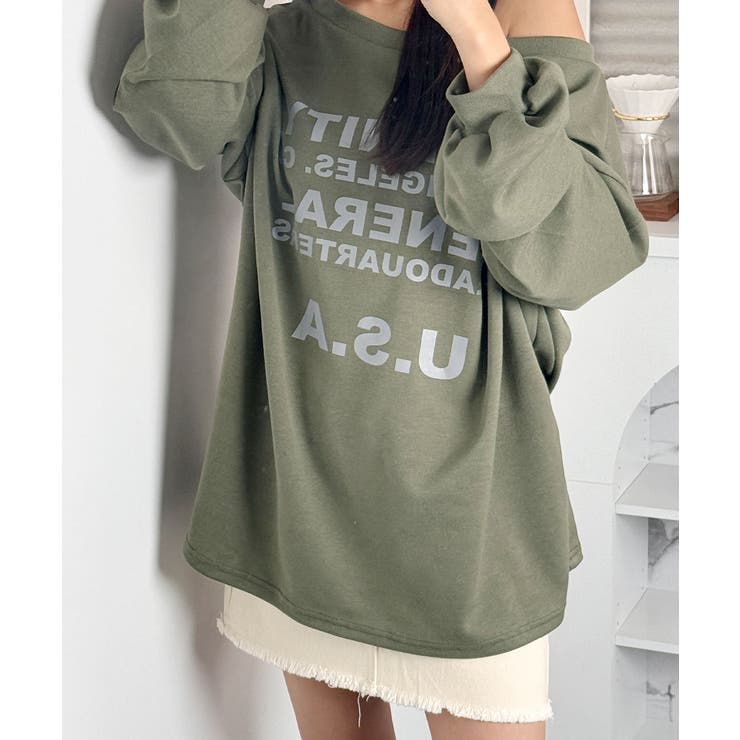 tシャツ ボートネック スリット フィット Tシャツ レディース ORCIVAL｜【20%OFF】ボートネックショートスリーブプルオーバー