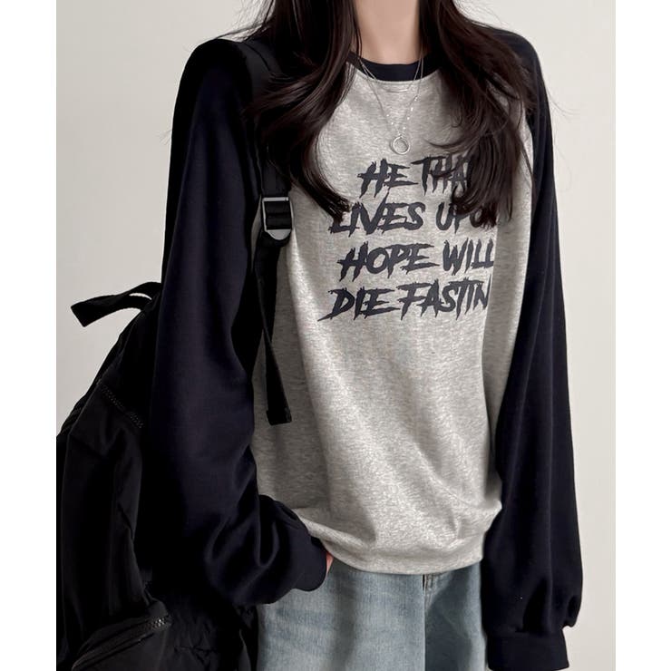 配色ラグランTシャツ[品番：KH000015366]｜VIVID LADY（ビビッド