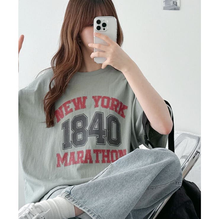 文字プリントオーバーサイズＴシャツ 半袖 | VIVID LADY | 詳細画像15 