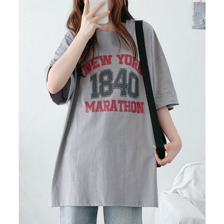 文字プリントオーバーサイズＴシャツ 半袖 | VIVID LADY | 詳細画像22 