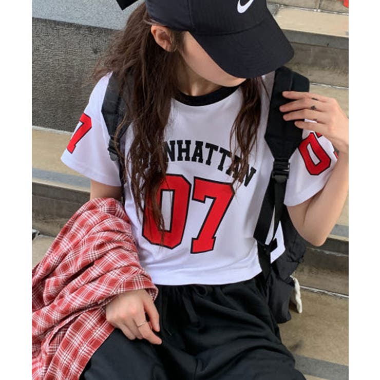 半袖 Tシャツ メッシュ クルーネック ブロックコア | VIVID LADY | 詳細画像1 