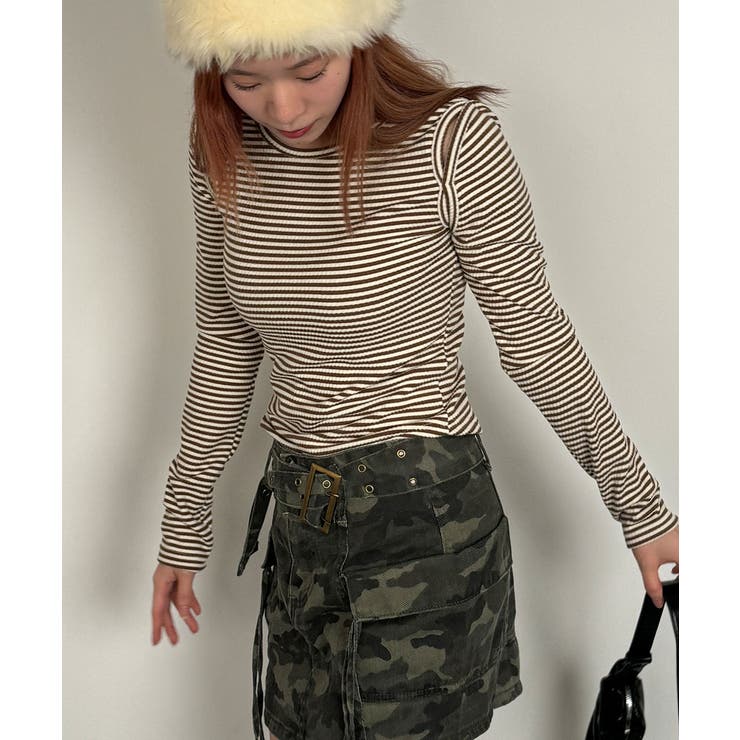 オープンショルダー Tシャツ 肩出しTシャツ | VIVID LADY | 詳細画像24 