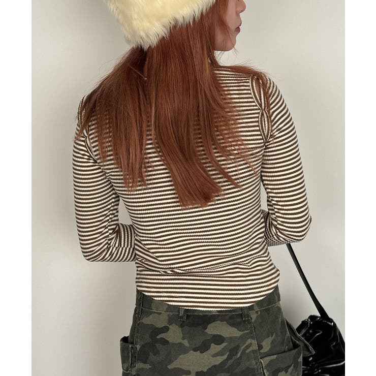 オープンショルダー Tシャツ 肩出しTシャツ | VIVID LADY | 詳細画像25 