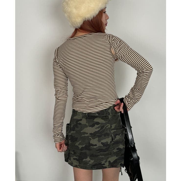 オープンショルダー Tシャツ 肩出しTシャツ | VIVID LADY | 詳細画像29 