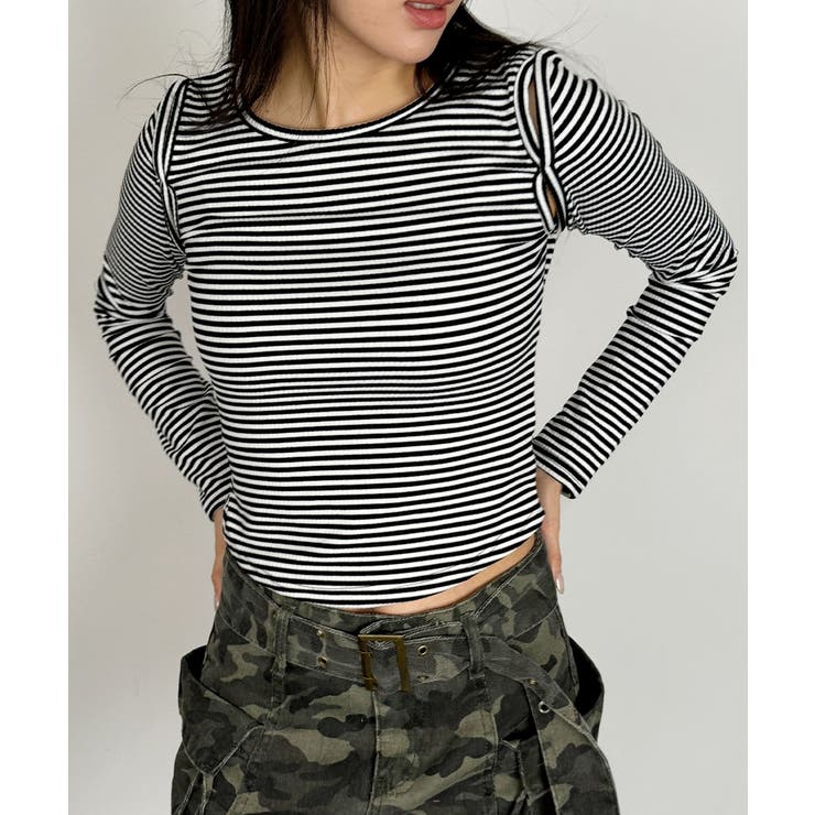 オープンショルダー Tシャツ 肩出しTシャツ | VIVID LADY | 詳細画像38 