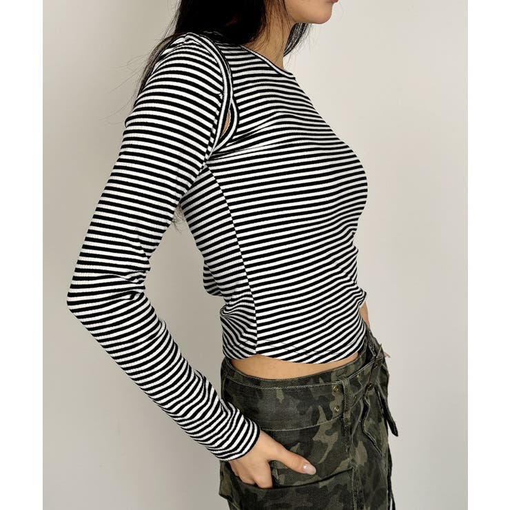 オープンショルダー Tシャツ 肩出しTシャツ | VIVID LADY | 詳細画像40 