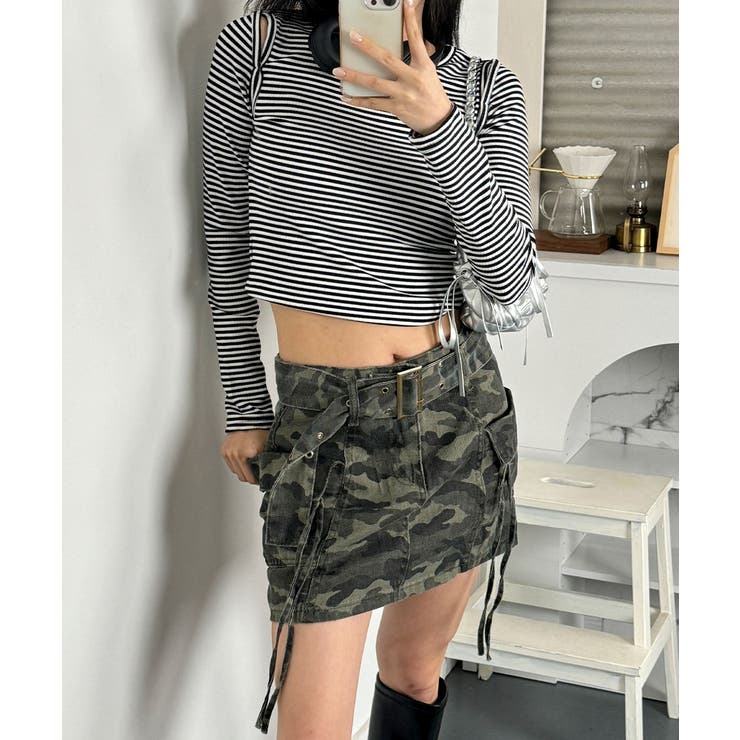 オープンショルダー Tシャツ 肩出しTシャツ | VIVID LADY | 詳細画像44 