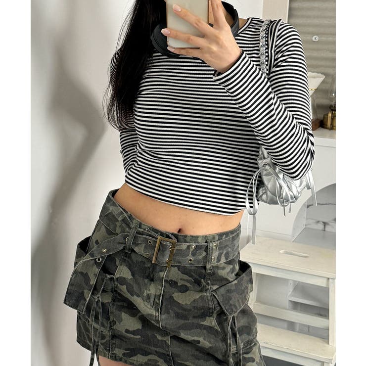 オープンショルダー Tシャツ 肩出しTシャツ | VIVID LADY | 詳細画像46 