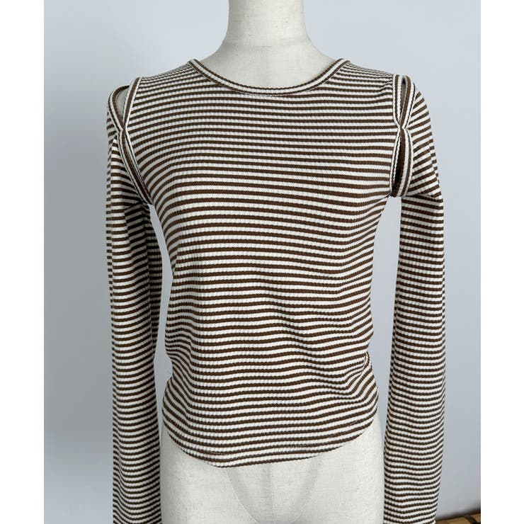 オープンショルダー Tシャツ 肩出しTシャツ | VIVID LADY | 詳細画像6 