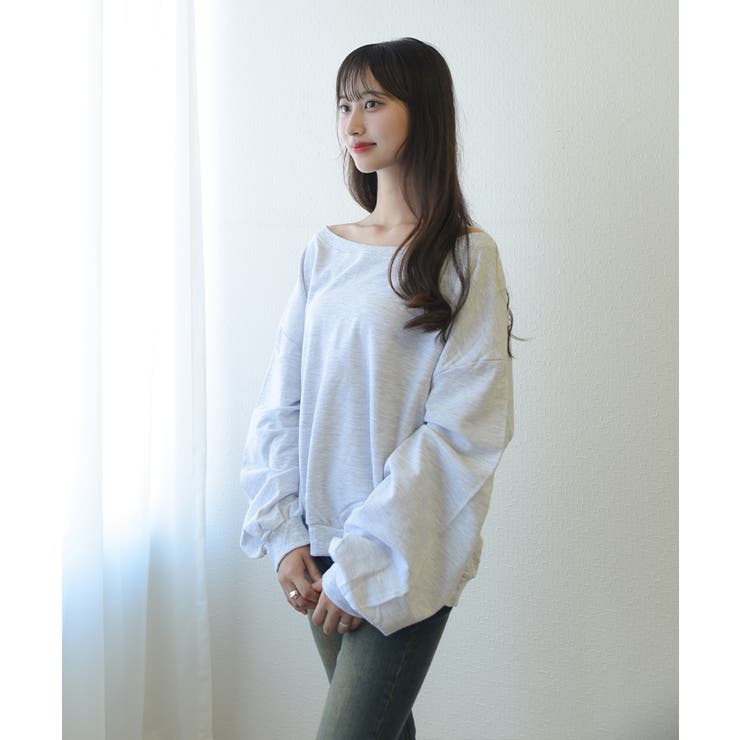 今年も話題の オフショルダートレーナー 長袖[品番：KH000013397 トップス 社交ダンス