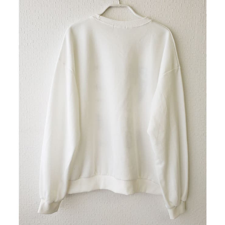 厚み感が薄く半袖とレイヤードして楽しんでもいいクルーネックトレーナー トップス | VIVID LADY | 詳細画像3 