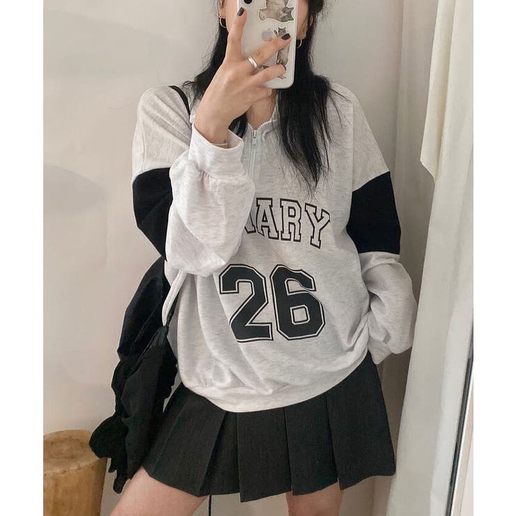 春ロゴ入りアノラックトレーナー レディース 長袖 | VIVID LADY | 詳細画像18 