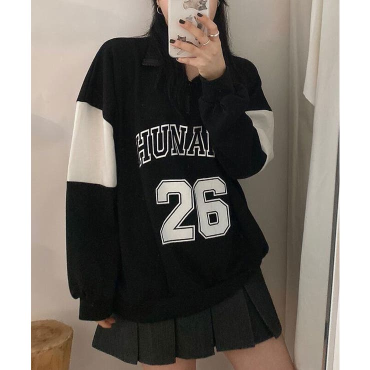 春ロゴ入りアノラックトレーナー レディース 長袖 | VIVID LADY | 詳細画像9 