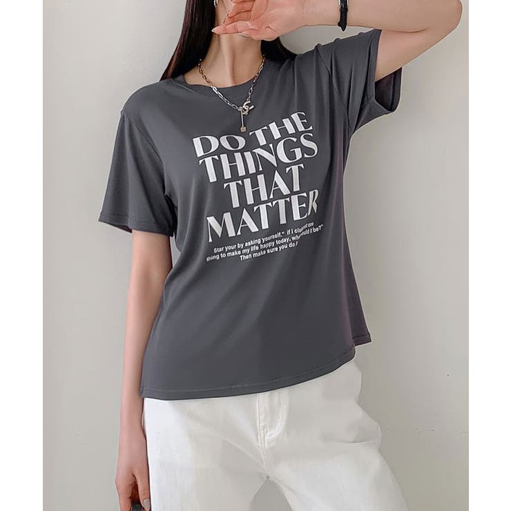 ビックロゴ半袖Tシャツ レディース 夏[品番：KH000014603