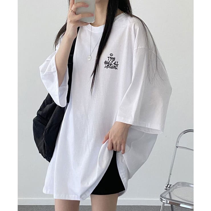前後ロゴ入り半袖Tシャツ レディース 夏 | VIVID LADY | 詳細画像3 