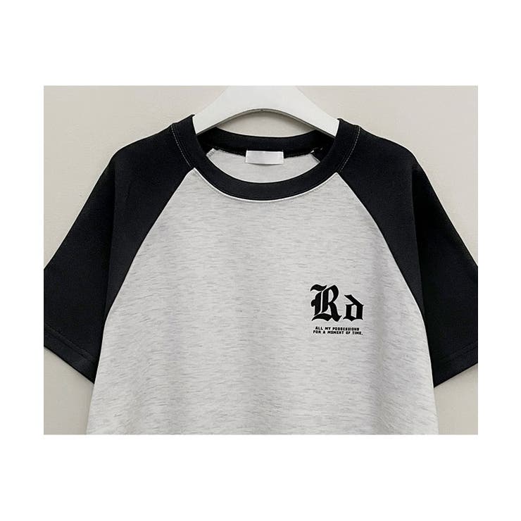 配色ラグラン半袖Tシャツ レディース 夏 | VIVID LADY | 詳細画像4 