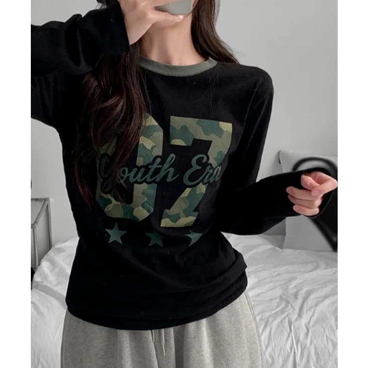 ナンバリングプリント Tシャツ ロンT | VIVID LADY | 詳細画像17 