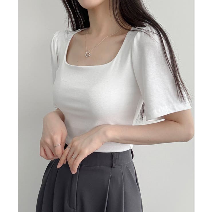 ショルダーギャザー 半袖Tシャツ | VIVID LADY | 詳細画像2 